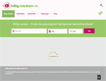 Tablet Screenshot of billig-tanken.de